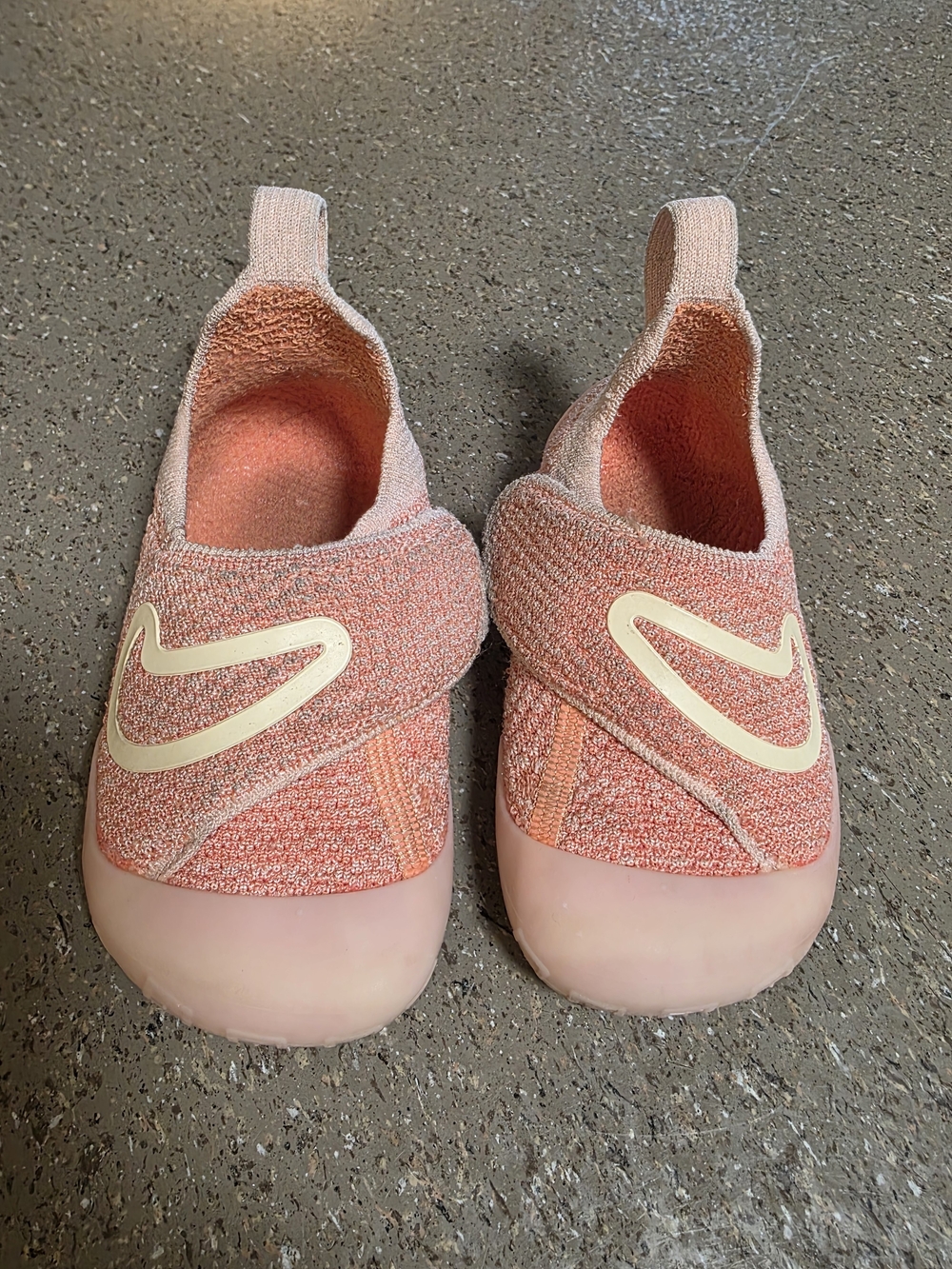 Nike Kids Coral Pink Slip-On Walker Shoes